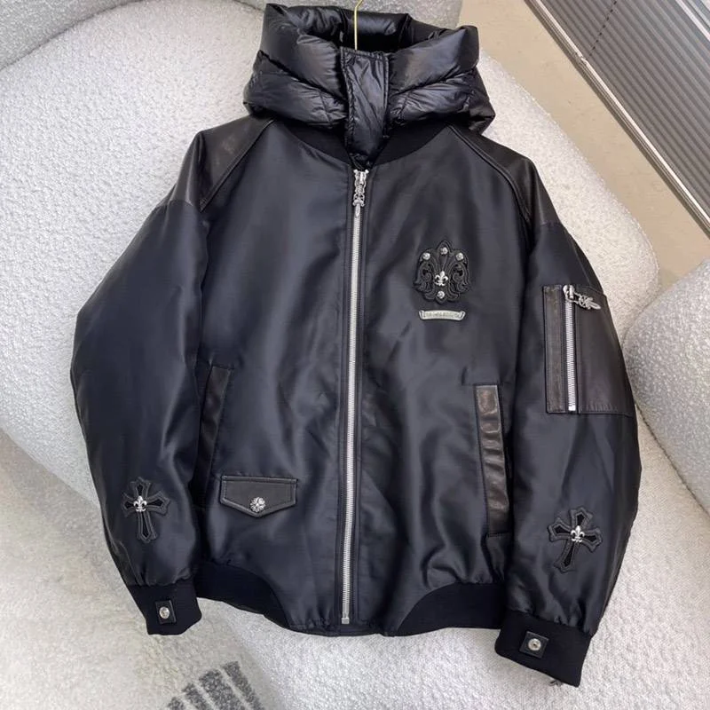 21-22AWセール最高 クロムハーツ JJ DEANレザー ジャケット ダウンボトムス 偽物 Kul74276