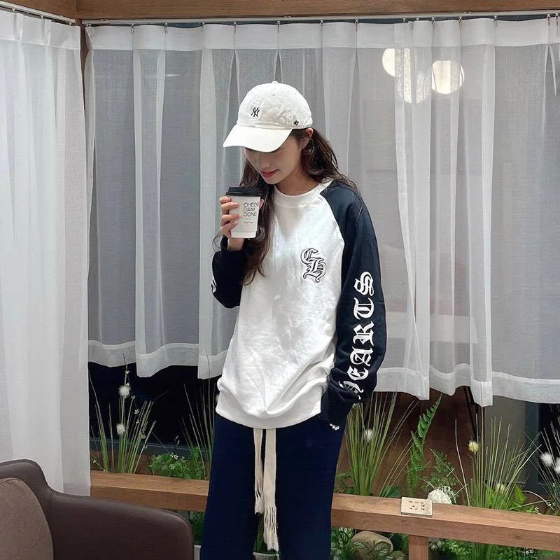 欲しい♡超限定♪クロムハーツ ロングＴシャツ コピー ホースシュー&amp;スター ブラック Kum61331