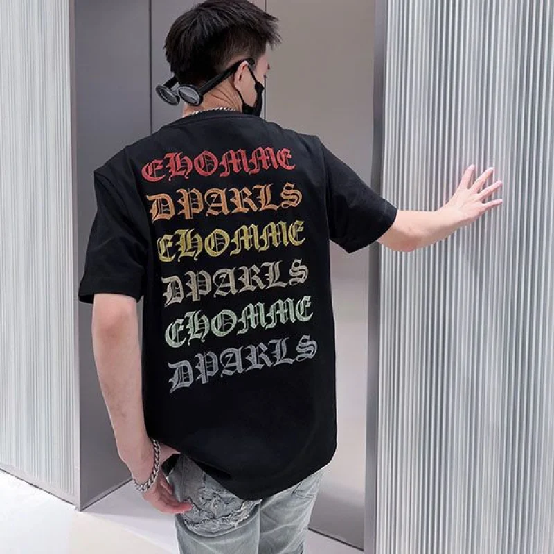 素敵なクロムハーツ Tシャツ コピー CHプラス ブラック メンズ Kur59401