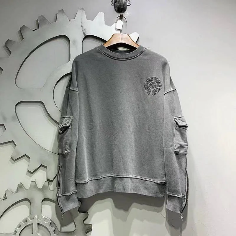 クロムハーツ ロングTシャツ コピー ホースシュー&スター ブラック【追跡付】 Kus10523