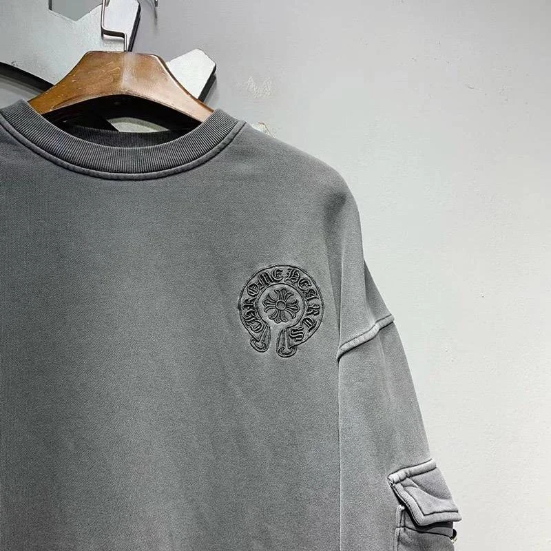 クロムハーツ ロングTシャツ コピー ホースシュー&スター ブラック【追跡付】 Kus10523