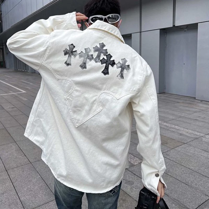 2023春夏 クロムハーツ 偽物クロス デニムジャケット Kus86997
