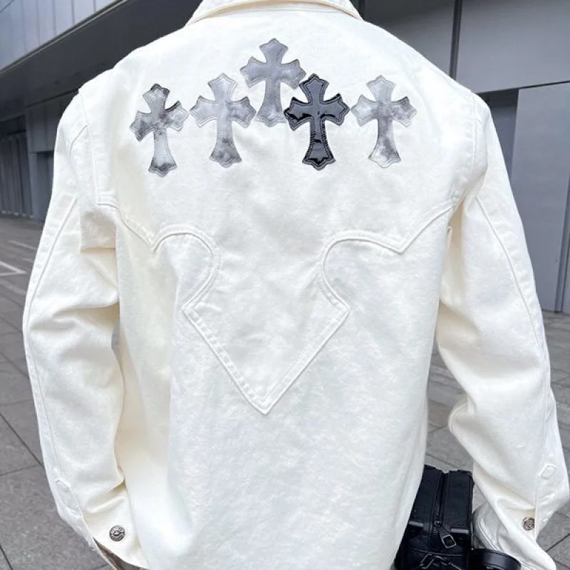 2023春夏 クロムハーツ 偽物クロス デニムジャケット Kus86997
