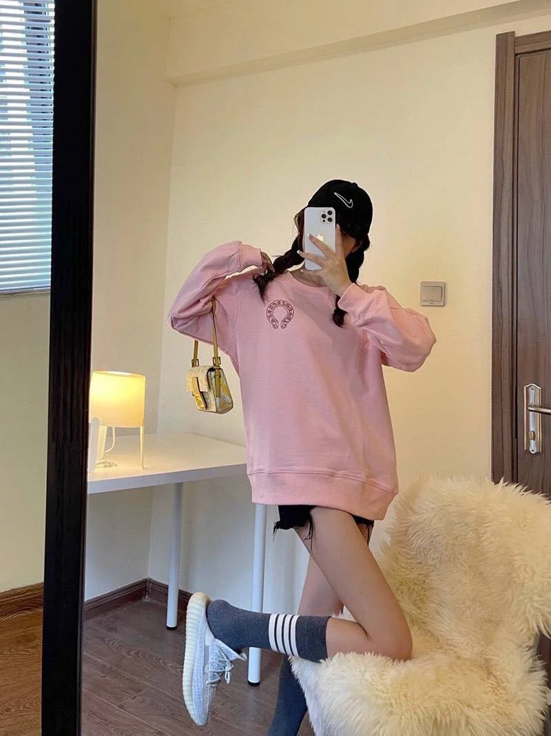 可愛い クロムハーツ ロングTシャツ コピー ホースシューカラー Kut03447