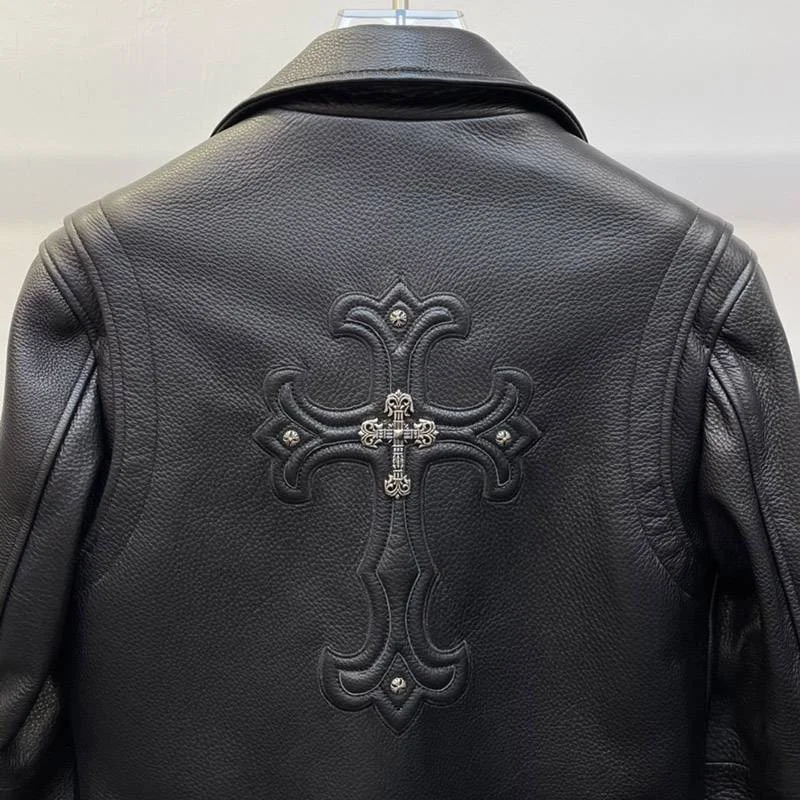 欲しい♡超限定♪クロムハーツ JJ DEANレザー ジャケットCH 偽物 Kuu56899