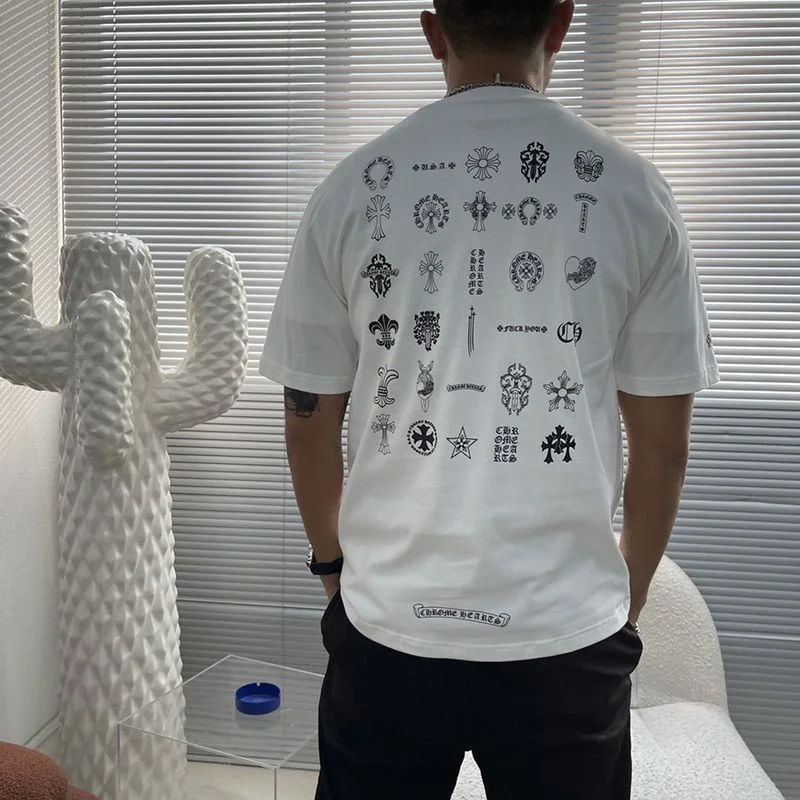 超話題!★入手困難レア!クロムハーツ マルチロゴ Tシャツ 偽物 3色 Kuu70852