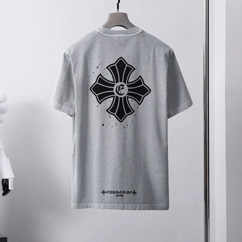 ★日本!!人気!クロムハーツ スーパーコピー Tシャツ CHプラス グレー メンズ Kuv15070
