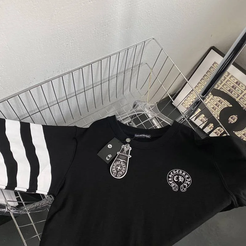 着心地の良い クロムハーツ ロングTシャツ コピー ホースシュー&スター ブラック Kuv31525