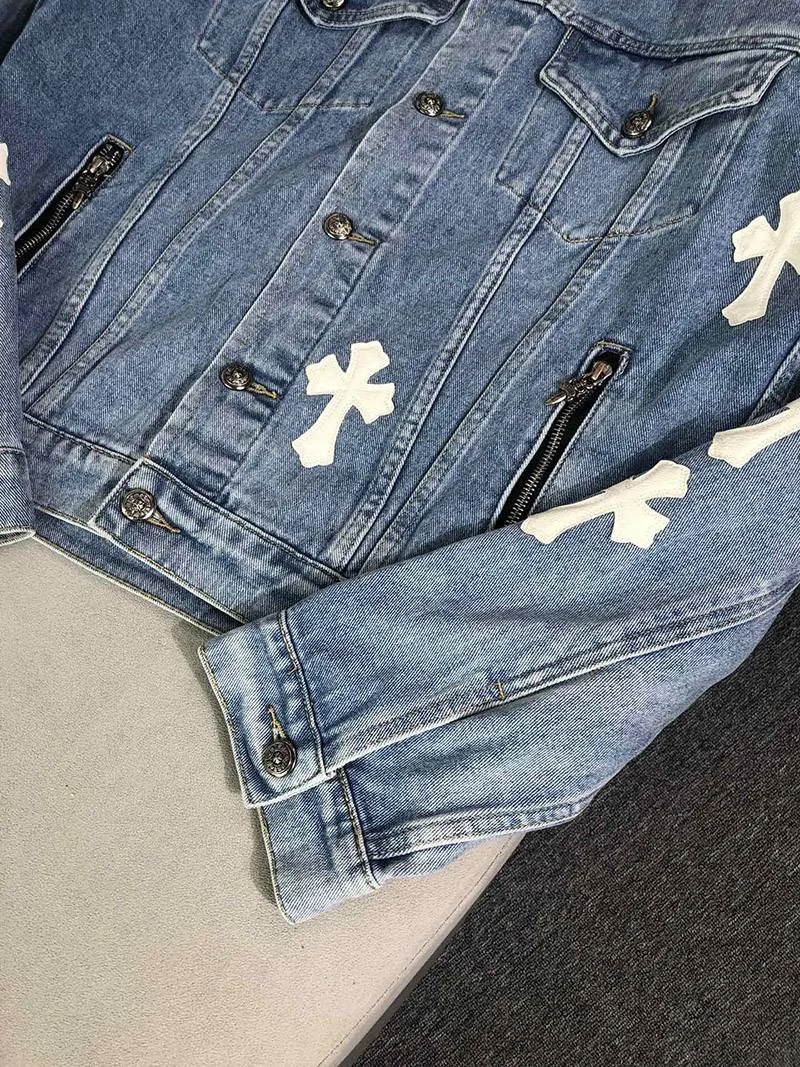 欲しい♡超限定♪クロムハーツ CH デニムジャケット 偽物 Kux64650