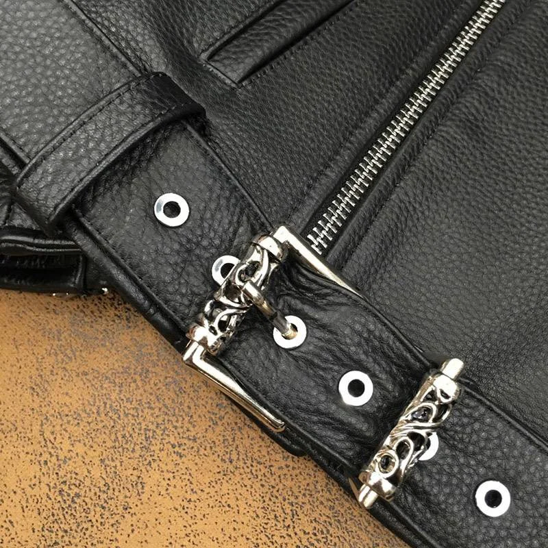 【限定】お洒落に♪クロムハーツ JJ DEANレザー ジャケットCH 偽物 Kux92371