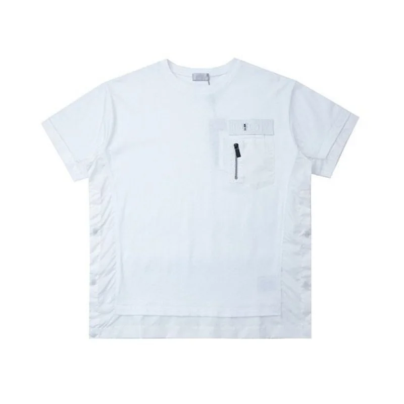 《大人気》ディオール×サカイコピー★ホワイト オーバーサイズTシャツ 213J642A0554_C080