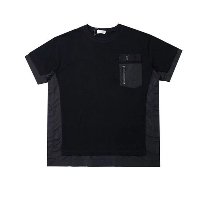 ディオール×サカイ 偽物★ブラック オーバーサイズTシャツ 213J642A0554_C989
