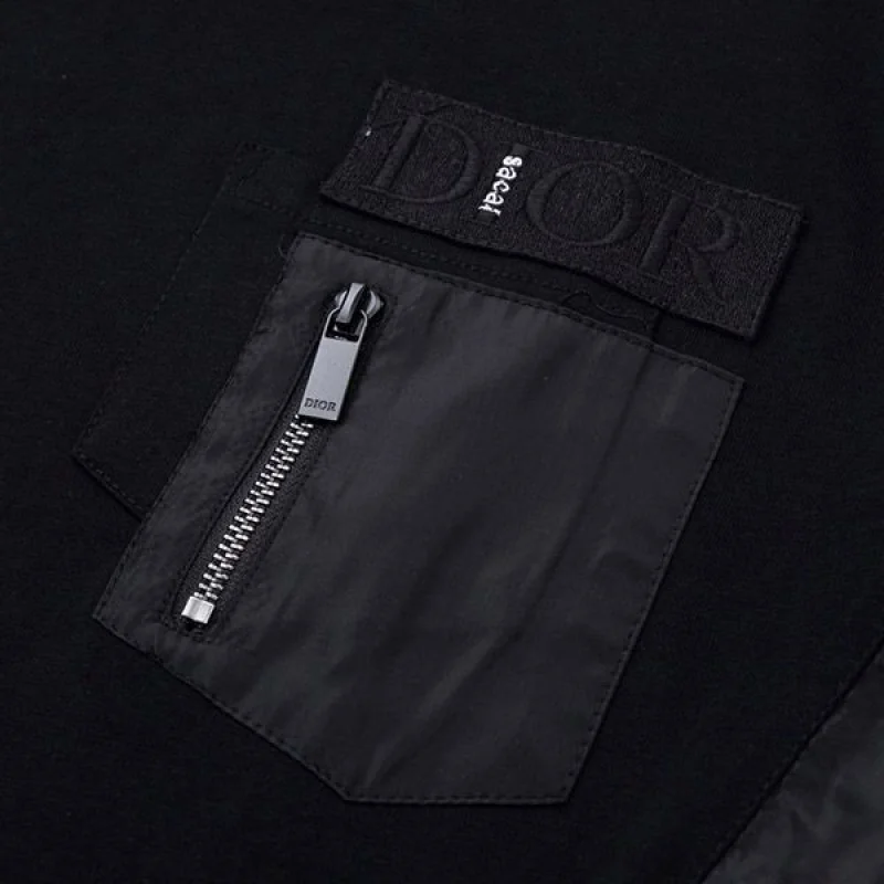 ディオール×サカイ 偽物★ブラック オーバーサイズTシャツ 213J642A0554_C989