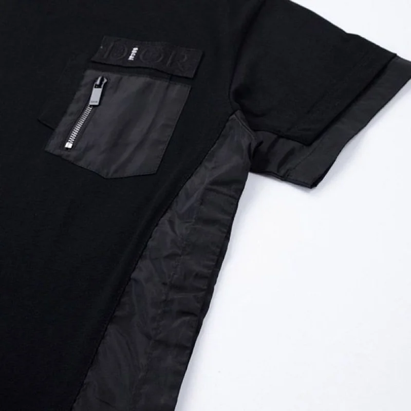 ディオール×サカイ 偽物★ブラック オーバーサイズTシャツ 213J642A0554_C989