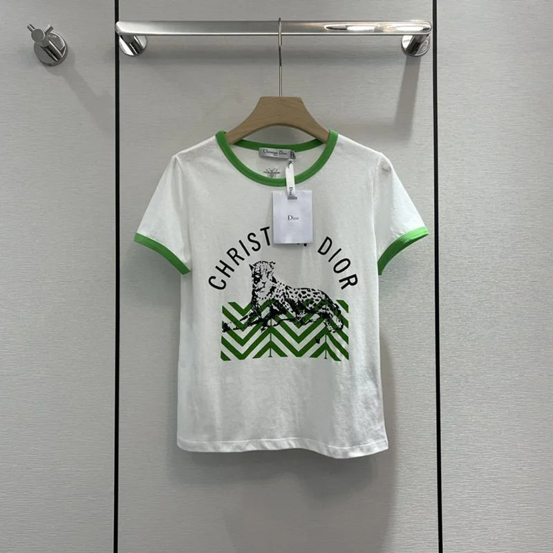 希少色新作2022SSディオール シグネチャー入り Tシャツ コピー 223T18A4499X4804