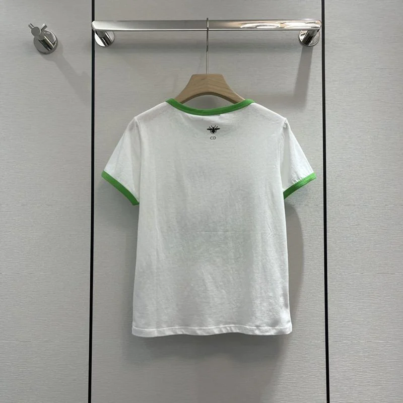 希少色新作2022SSディオール シグネチャー入り Tシャツ コピー 223T18A4499X4804