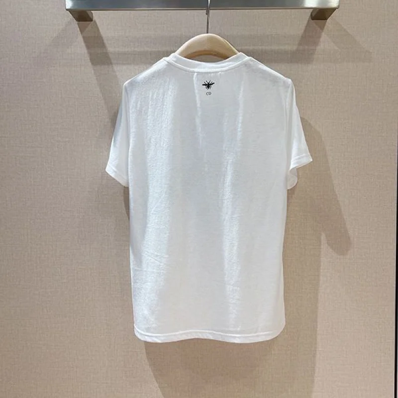 超希少!ギフトOK ★ディオール Tシャツ 偽物 コットンジャージー&リネン 243T09GE459X0859