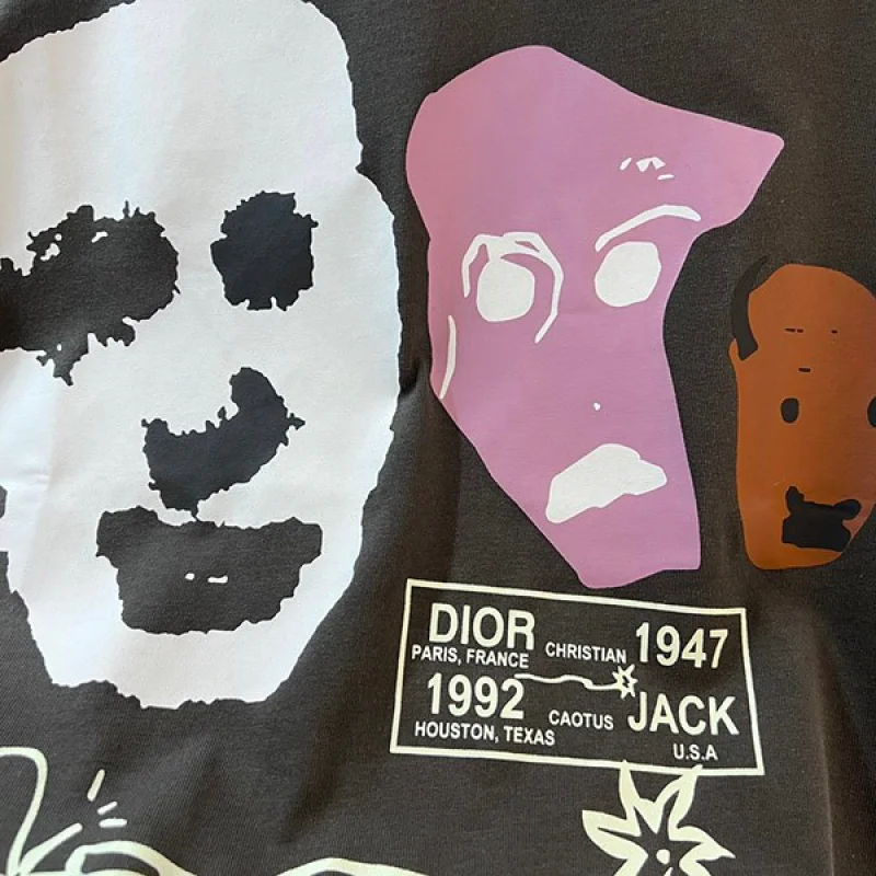 一目惚れ♪カクタス ジャック ディオール コピー オーバーサイズ Tシャツ 283J632I0752_C788