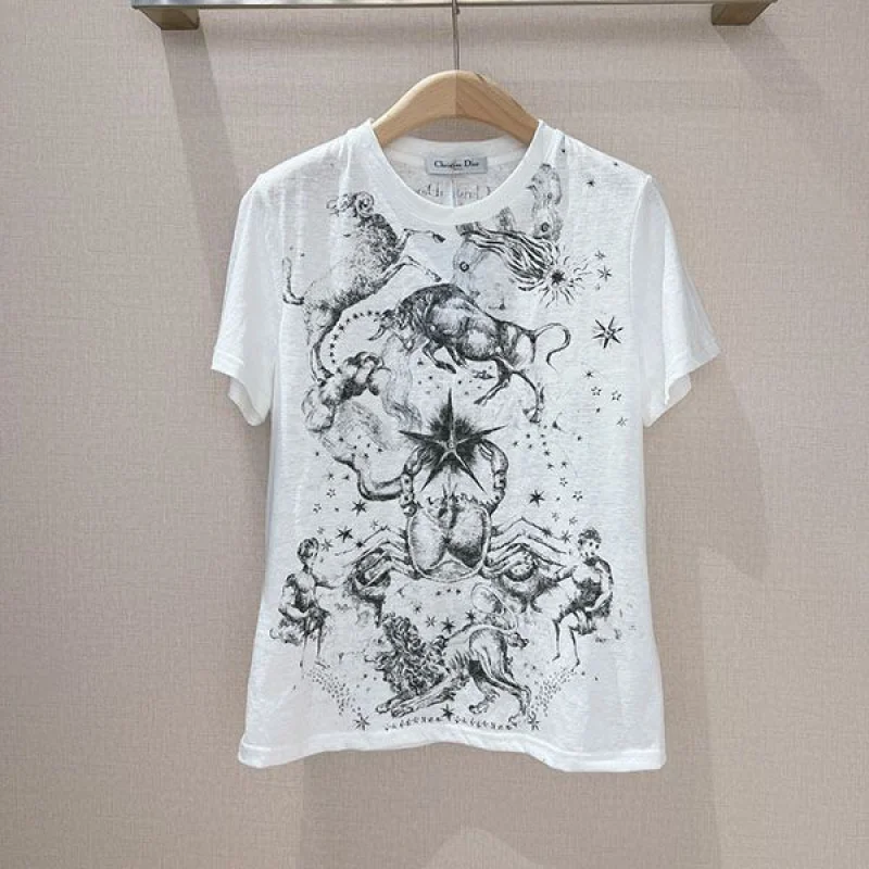 人気No1ディオール メロセシア コットン Tシャツ コピー 323T06A4400X0810