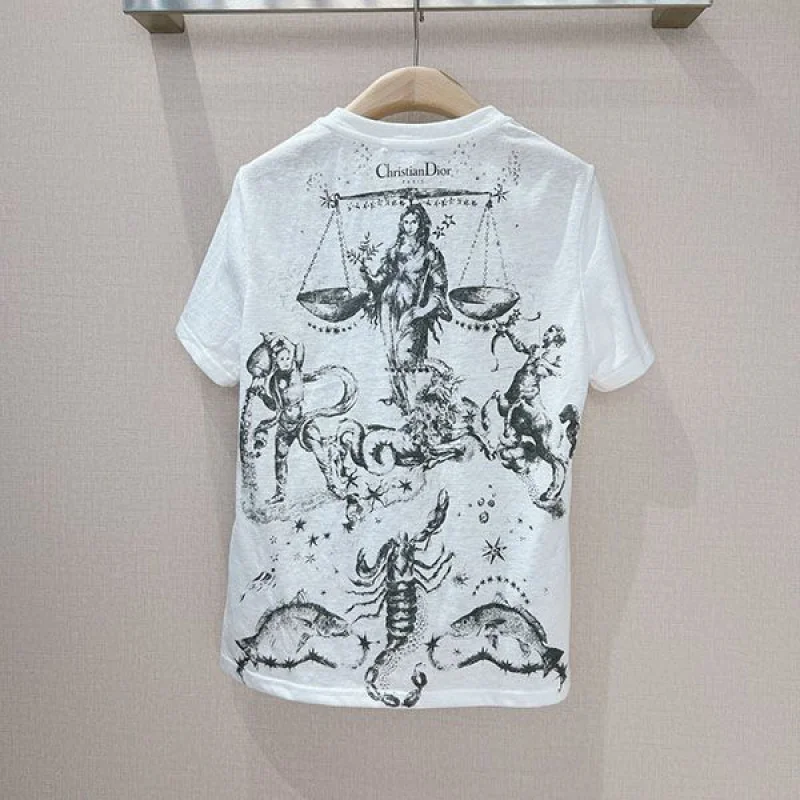 人気No1ディオール メロセシア コットン Tシャツ コピー 323T06A4400X0810