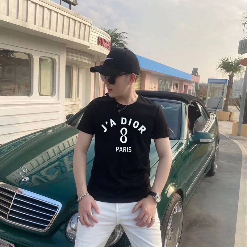 人気!☆ディオール☆"JAディオール 8" コットンリネン*Tシャツ偽物 2色展開 deb70302