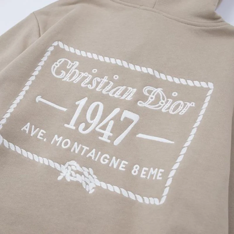 春夏新作ディオール CD 1947 パーカー コピー スウェット コットン ロゴ 刺繍 deg69438