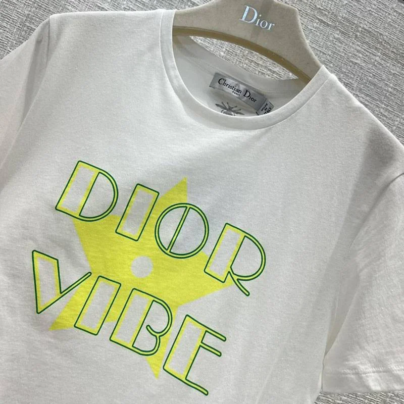 最安値挑戦ディオール VIBE Tシャツ コピー コットンジャージー & リネン dei13685