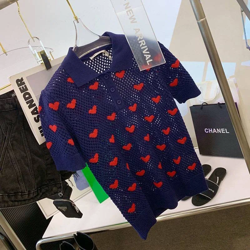 超話題!ディオール ハート透かし彫り Tシャツ 偽物 del78859