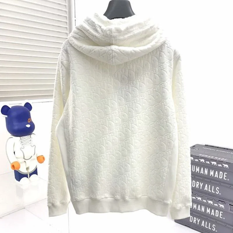 大人気!ディオール パーカー シャルパ スウェットシャツ カシミア dem23929