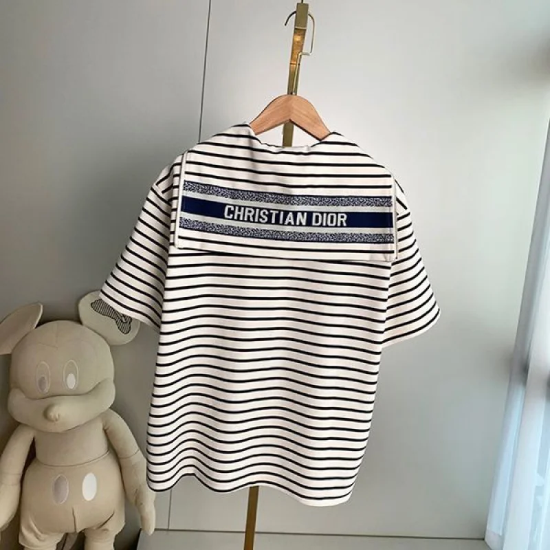 ディオール ロゴ コットンジャージー Tシャツ コピー dem93635