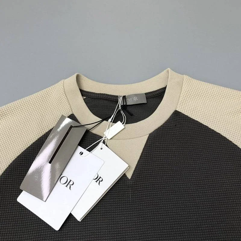 超話題!ディオール ロゴTシャツ コピー カラーブロッキング den15276