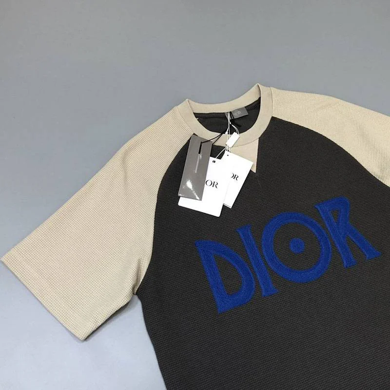 超話題!ディオール ロゴTシャツ コピー カラーブロッキング den15276