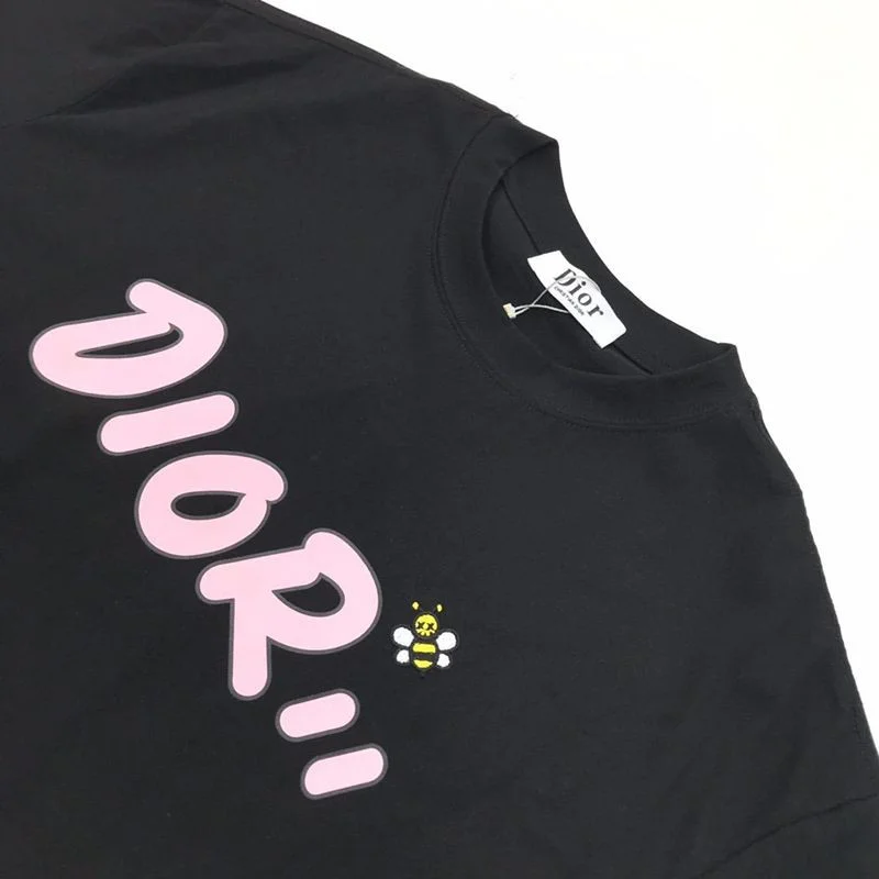 可愛いディオール ◆上質 シンプル ロゴ刺繍入り コットンジャージー Tシャツ コピー dep77950