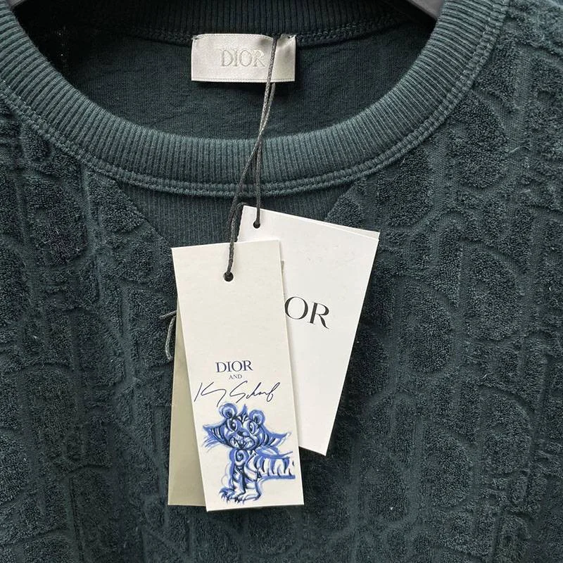 目を惹くカラーディオール D-オブリーク モチーフ Tシャツ コピー det04795
