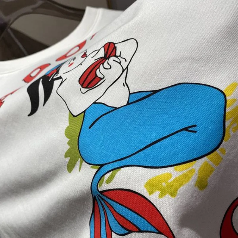 一目惚れ♪ディオール マーメイド 半袖Tシャツ 偽物 白 ホワイト det10069