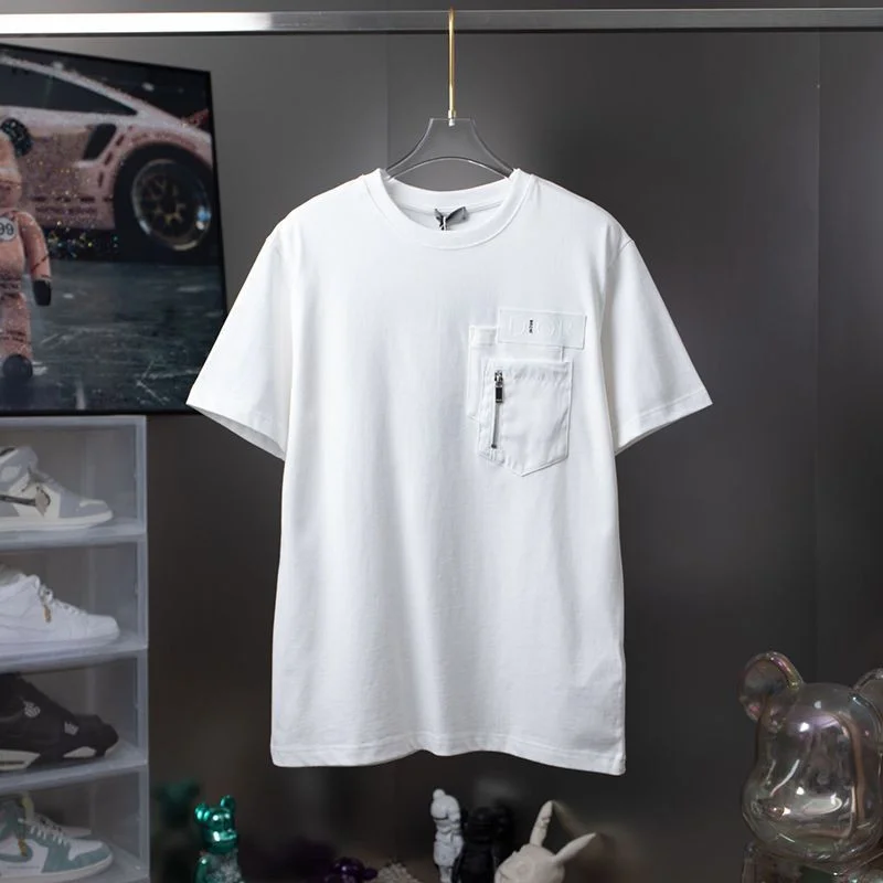 ☆超人気☆◆上質 ディオール Tシャツ コピー シンプル ロゴ刺繍入り コットンジャージー det71615