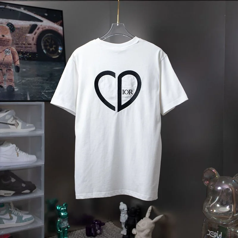 ☆超人気☆◆上質 ディオール Tシャツ コピー シンプル ロゴ刺繍入り コットンジャージー det71615