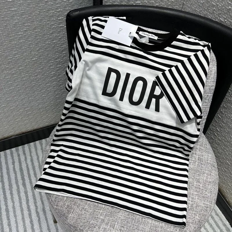 完売必至◆ディオール◆Tシャツ パロディ 半袖 コットンジャージー ロゴ ディオリビエラ 2色 dew68742