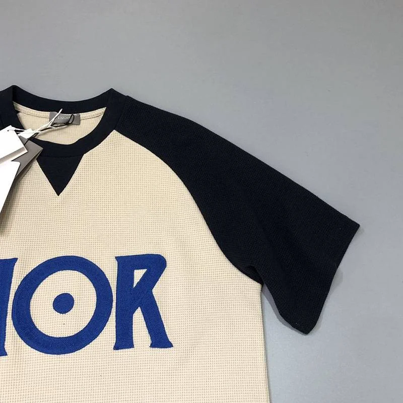春夏新作ディオール ロゴTシャツ 偽物 カラーブロッキング dex03723