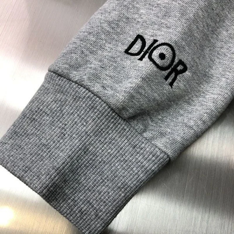 稀少 ディオール 刺繍 コットン クルーネック コピー トレーナー dez75825