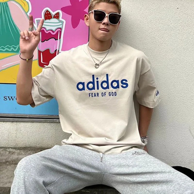 一目惚れ♪アディダス×FOG Tシャツ 偽物 オーバーサイズ fig40765