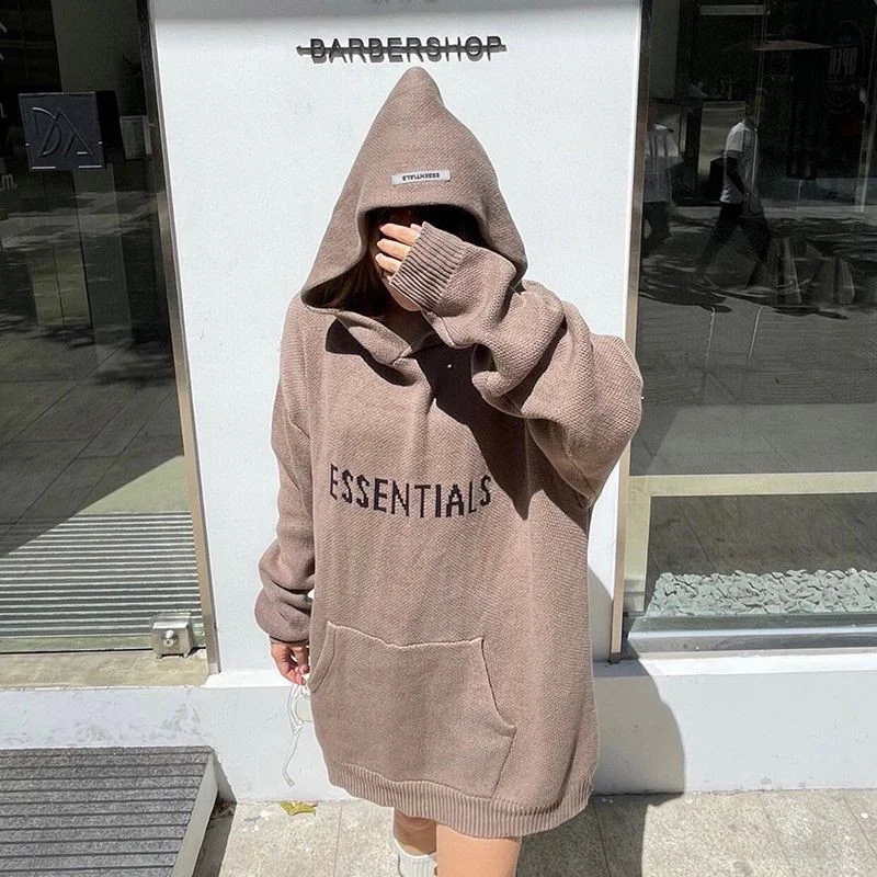 【日本未発売】フィアオブゴッド コピー エッセンシャルズ ニットフーデッドジャンパー fit99438