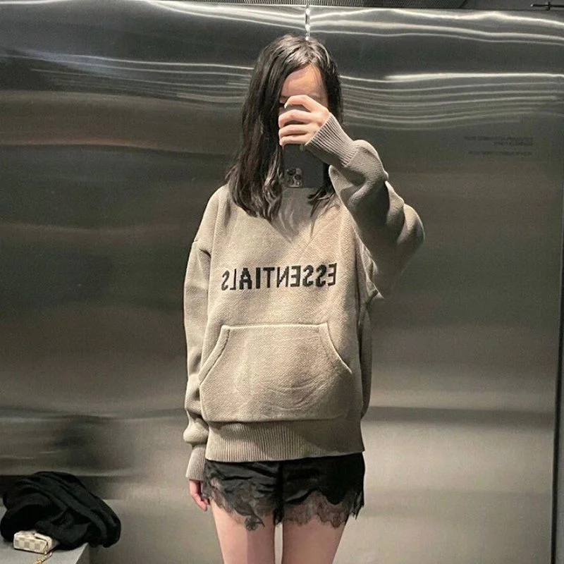【日本未発売】フィアオブゴッド コピー エッセンシャルズ ニットフーデッドジャンパー fit99438