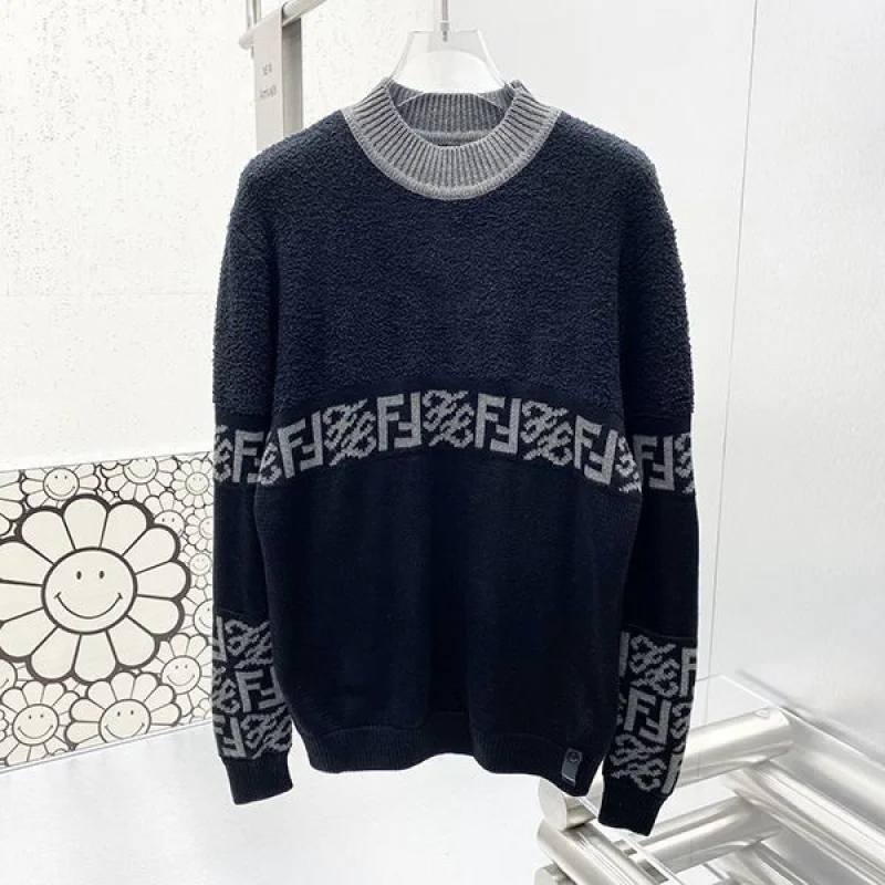 ★日本!!人気！フェンディ PULLOVER メンズ FFロゴ ハイネック ニット コピー 2色 FZY310AITTF0QA1