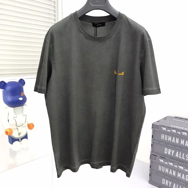 稀少 フェンディモンスター ロゴ クルーネックコピー Tシャツ fea01225