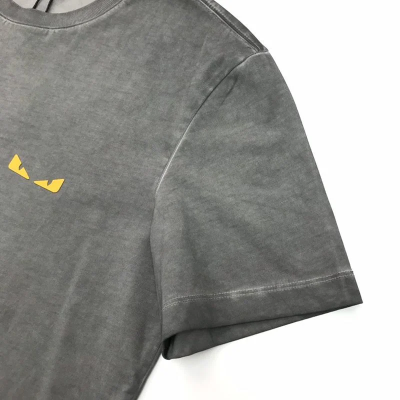 稀少 フェンディモンスター ロゴ クルーネックコピー Tシャツ fea01225