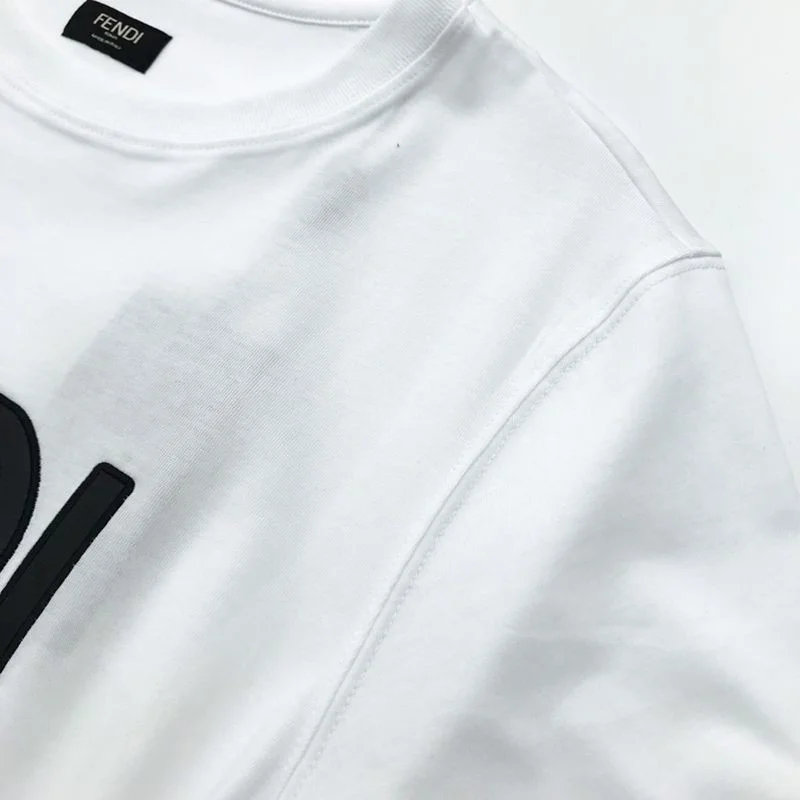 人気急上昇 フェンディ◆クルーネックロゴジャージー コピー Tシャツ feb44182