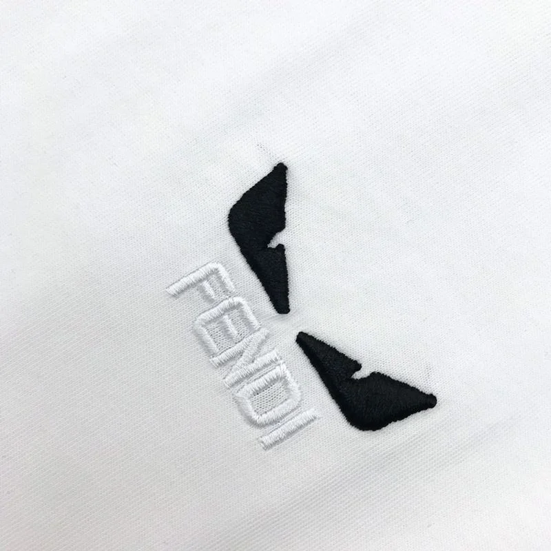 春夏新作 フェンディモンスター ロゴ コピー クルーネック Tシャツ fec07067