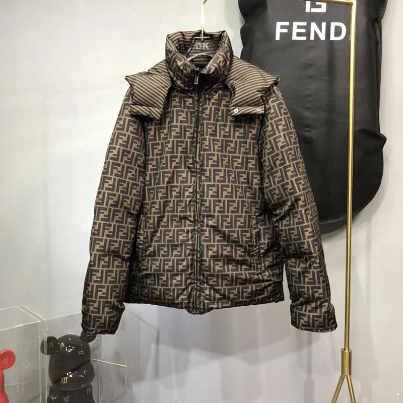 大人気！フェンディモンスター フード付 ダウンコピー ☆両面着用可能☆ fec77049