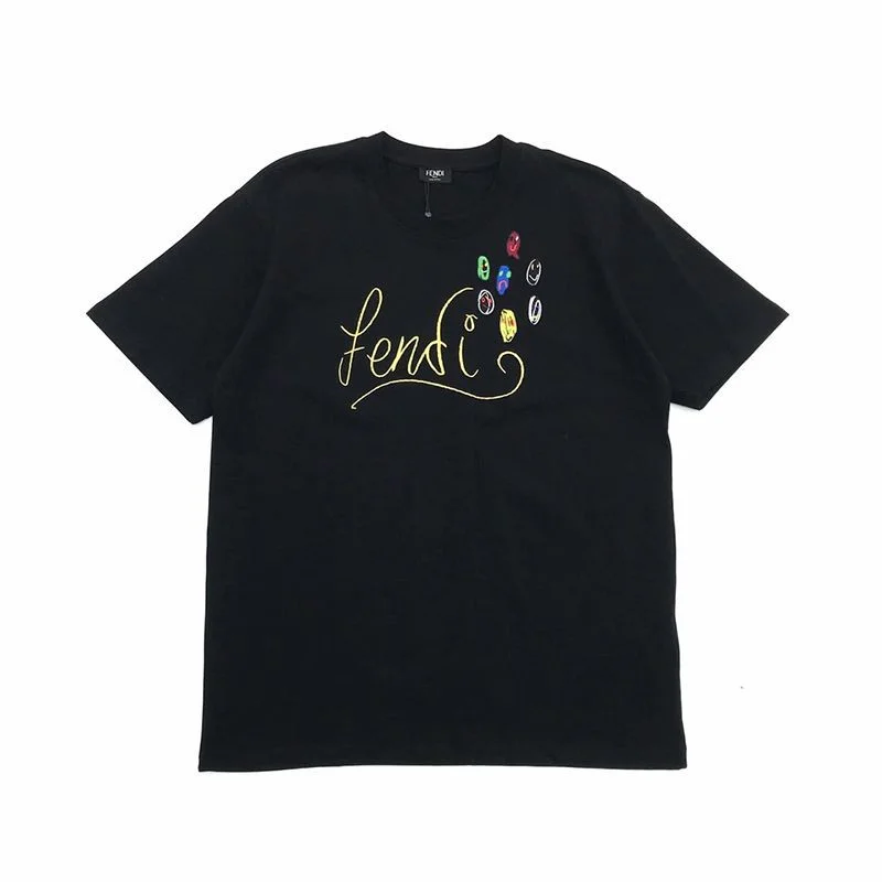 争奪戦 フェンディ◆クルーネックロゴジャージーTシャツ fee57889